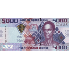 P32a Sierra Leone - 5000 Leones Year 2010